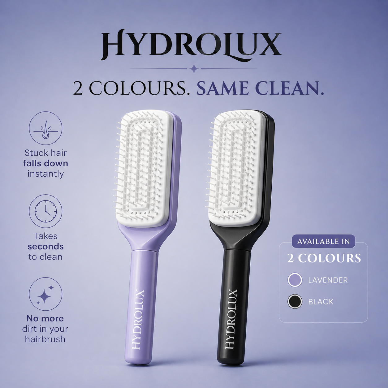 Self-Cleaning Hairbrush